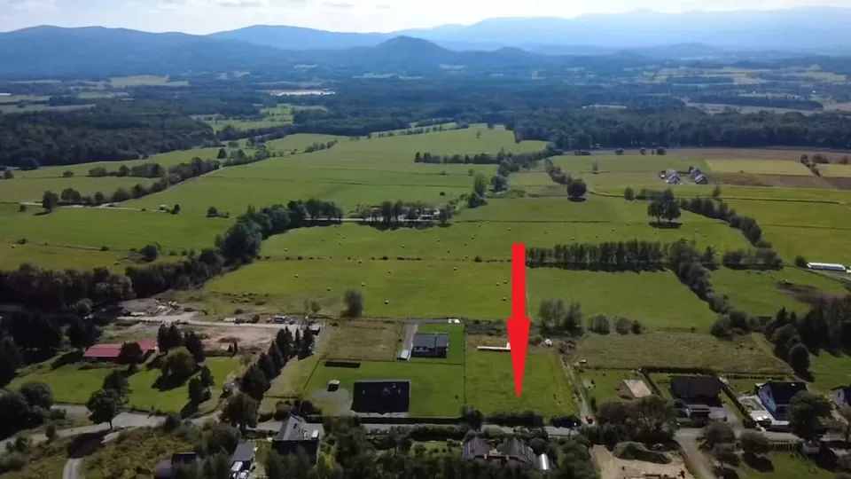 Działka z widokiem na panoramę Karkonoszy