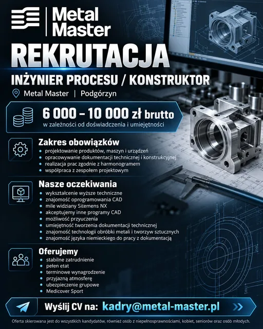 Konstruktor - inżynier procesu