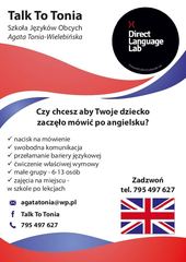 Talk To Tonia - Szkoła Języków Obcych dla dzieci