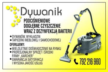 Dogłębne podciśnieniowe czyszczenie, pranie dywanów i tapicerki meblowej KARCHER