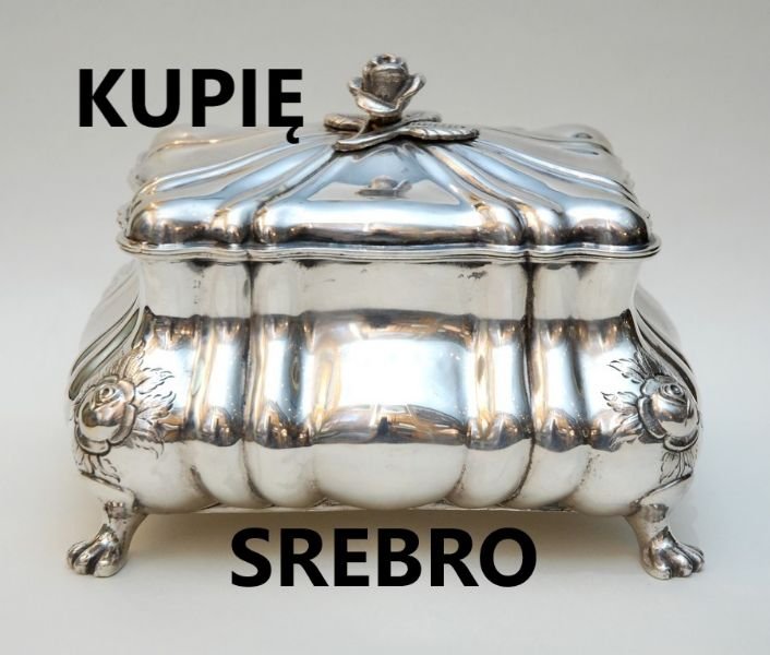 Kupię SREBRNE stare CUKIERNICE,patery,świeczniki,BIŻUTERIĘ oraz ANTYKI kontakt 694972047