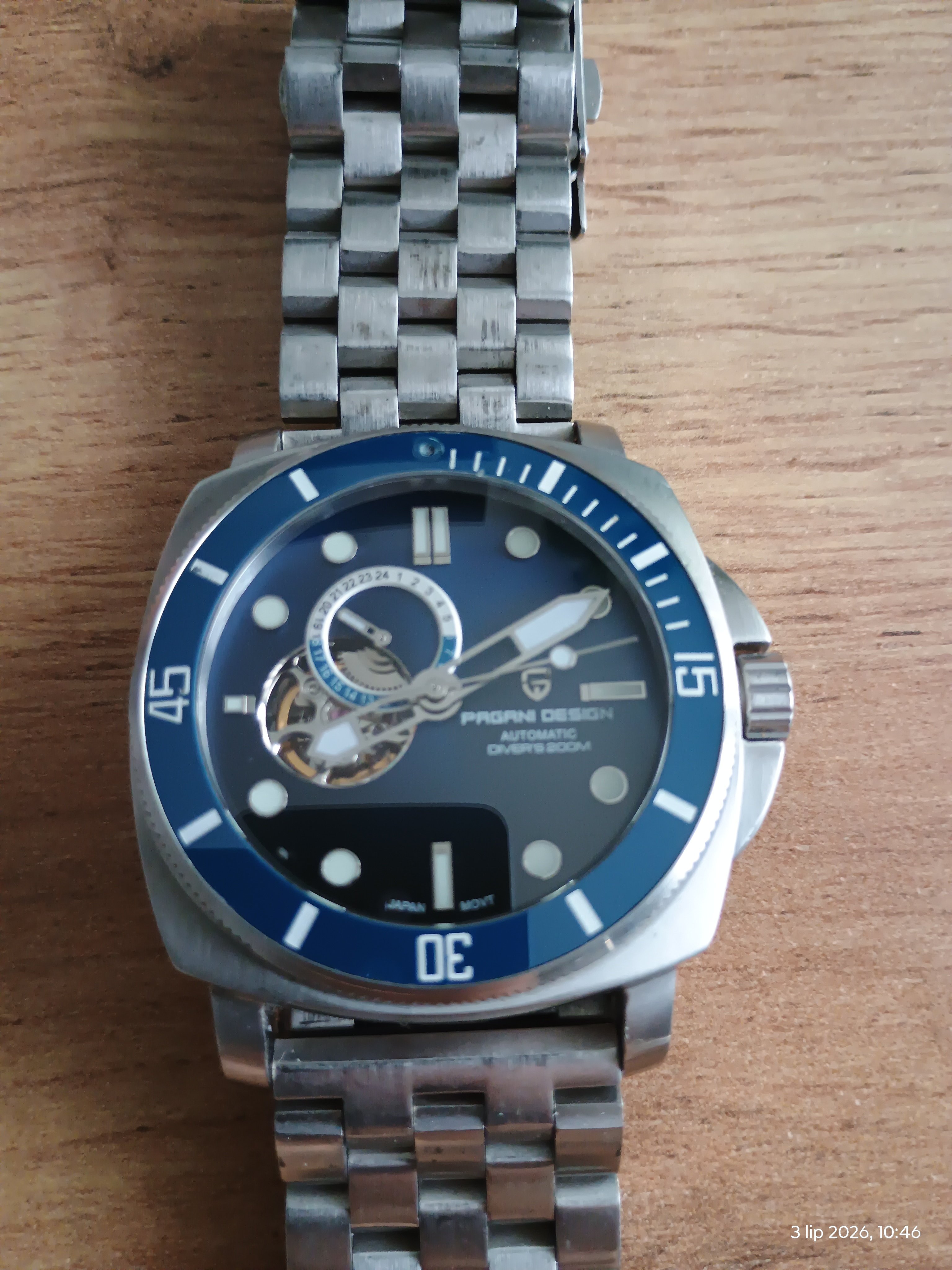 Zegarek męski automatyczny diver 200m
