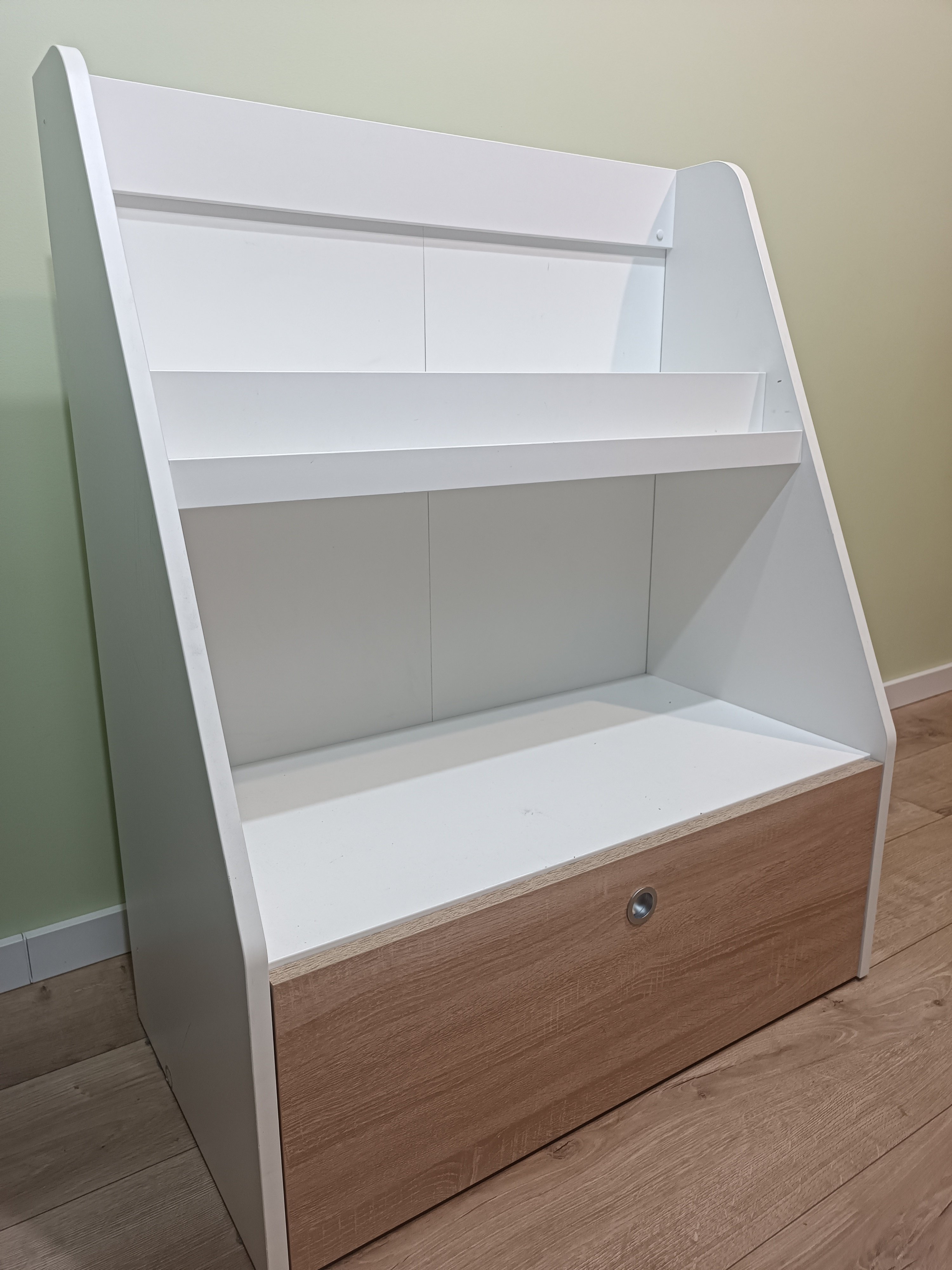 Szafka na książki z szufladą ikea bergig