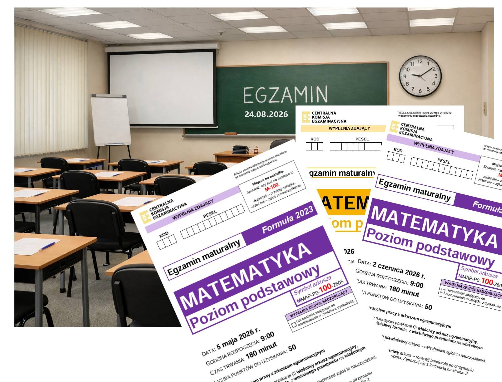 Matematyka - matura poprawkowa 2026, poprawki sierpniowe