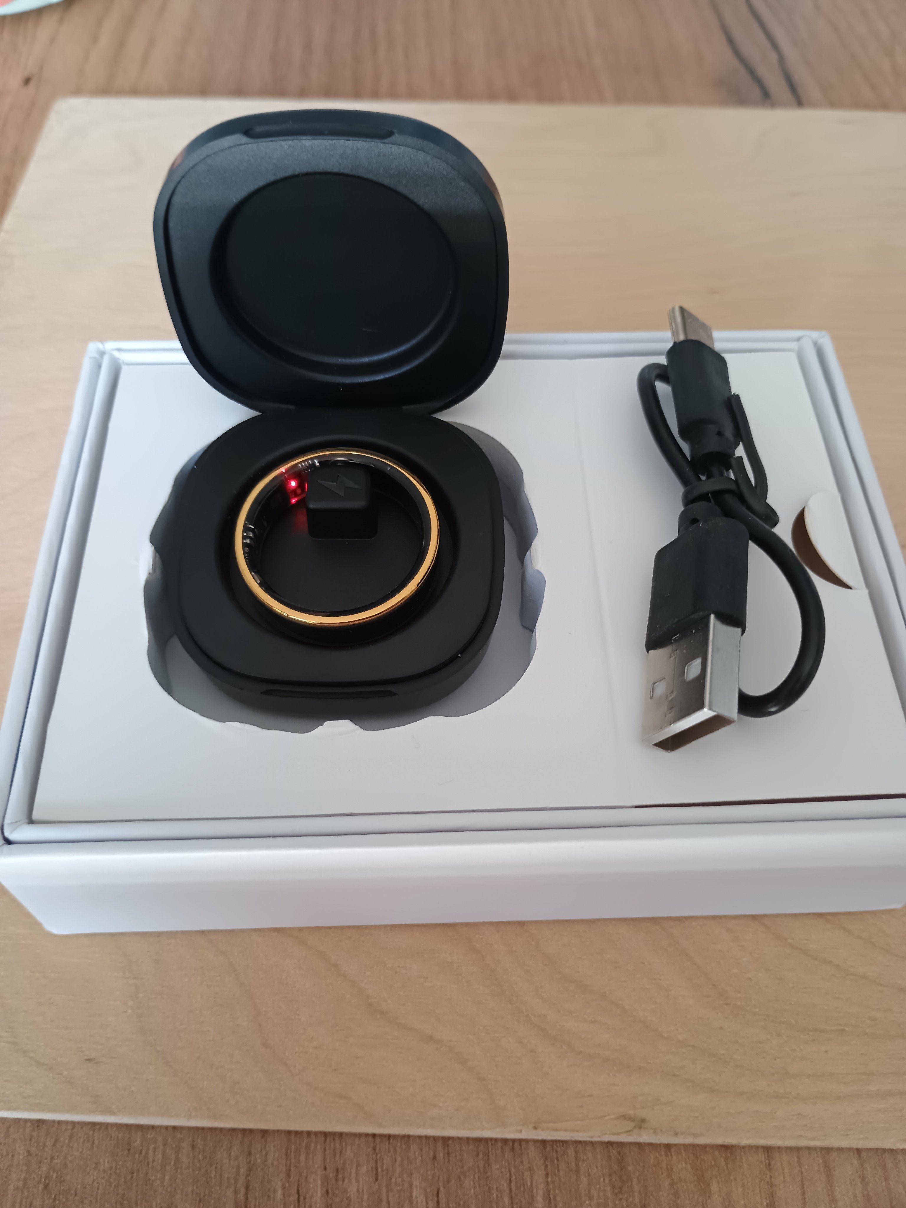 Smart ring złoty