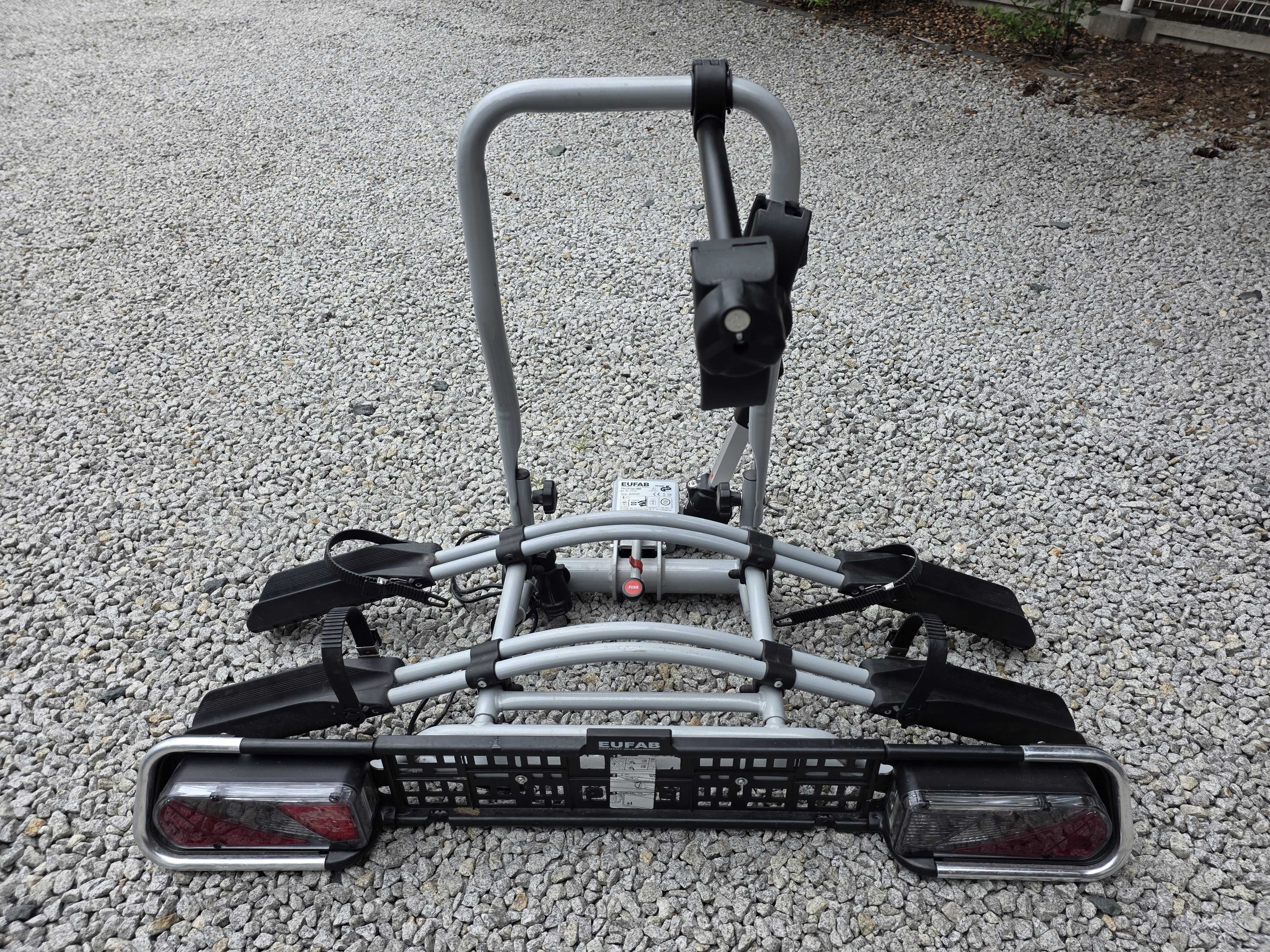 Bagażnik rowerowy ( uchylny ) na 2 rowery na hak-kompletny