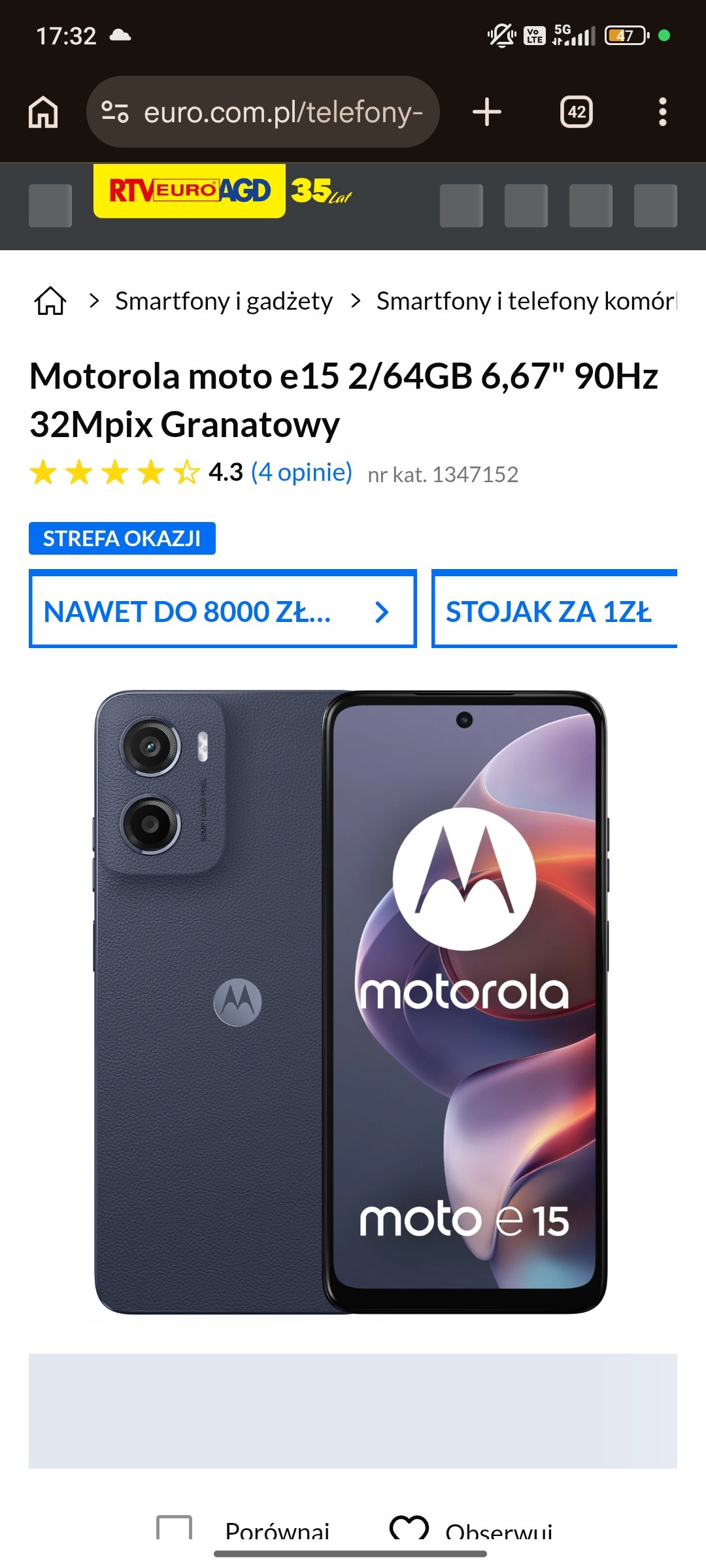 Sprzedam Motorola e 15