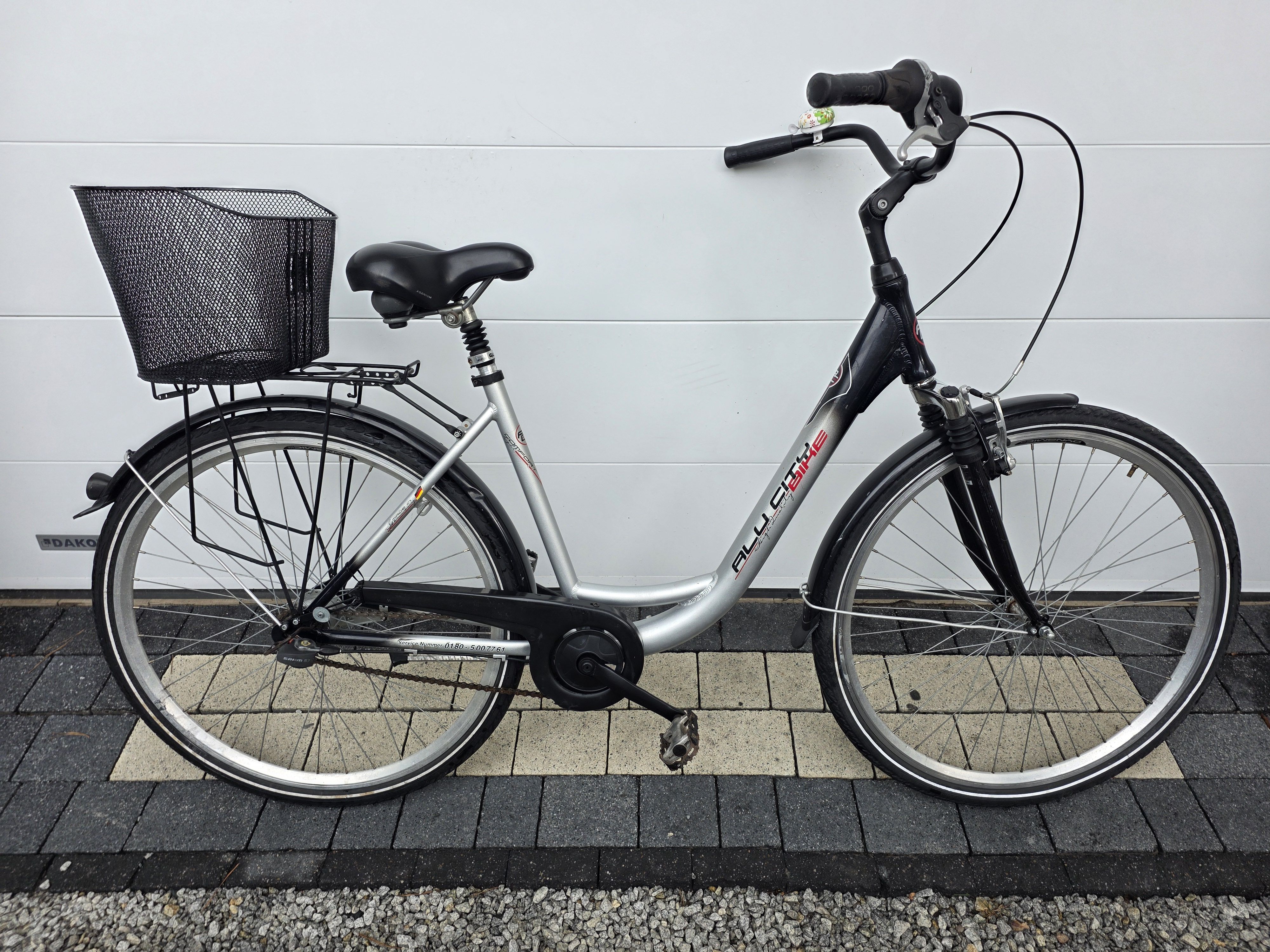Rower miejski ALU-CITY BIKE-7 biegów SRAM S7,koła 28",rama alu,koszyczek- OKAZJA