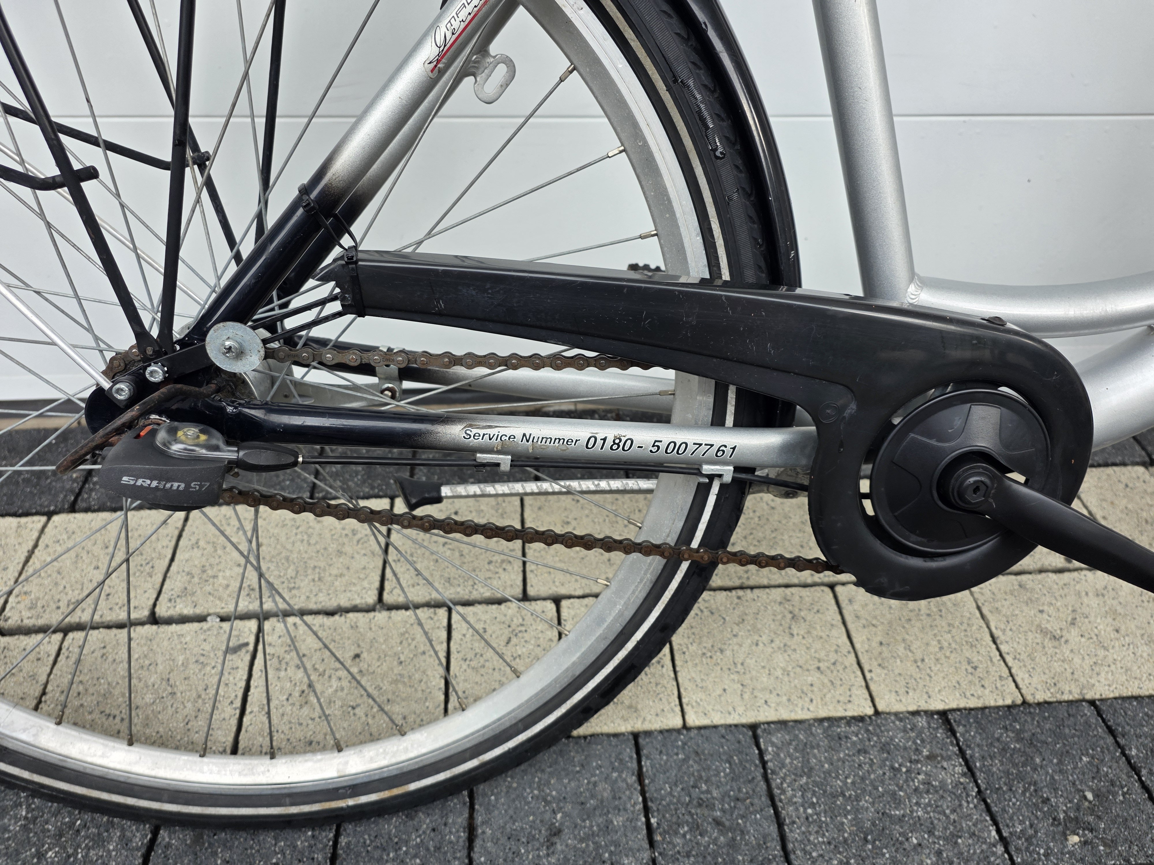 Rower miejski ALU-CITY BIKE-7 biegów SRAM S7,koła 28",rama alu,koszyczek- OKAZJA
