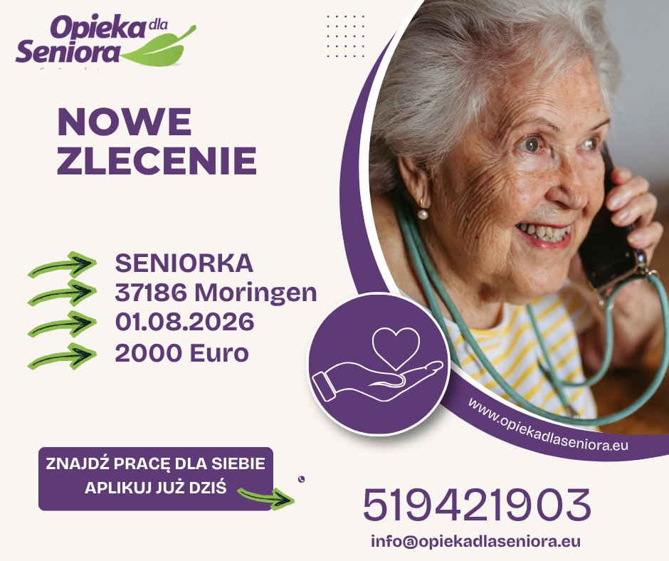 Aktualne zlecenia w opiece w Niemczech