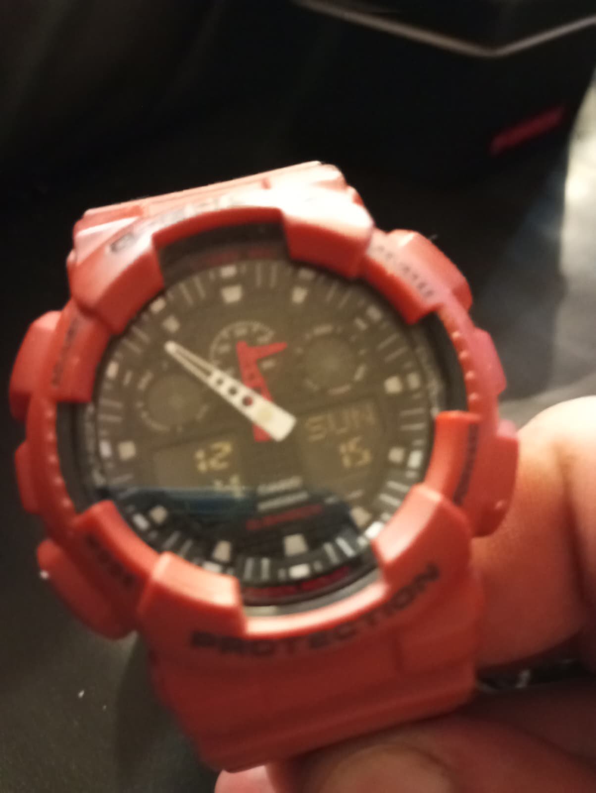 zegarek G-shock PROTECTION GA-100B-stan b.dobry--cena-230zł