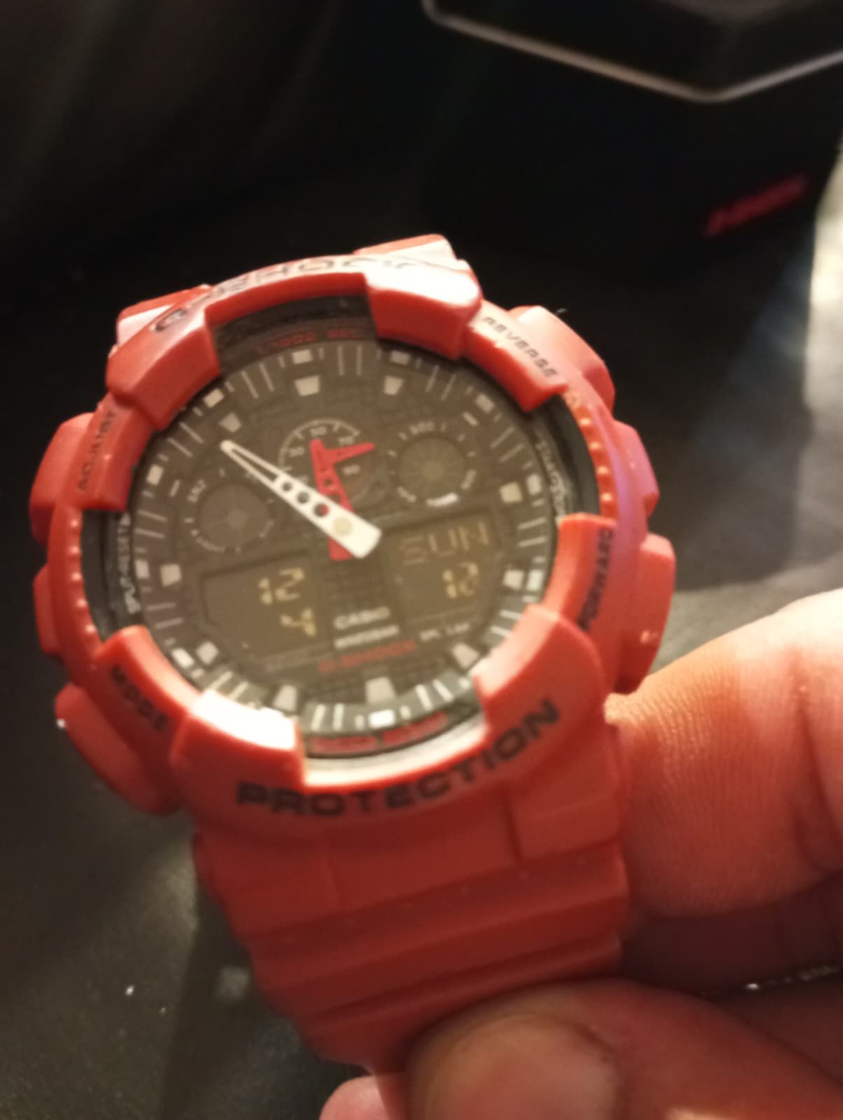 zegarek G-shock PROTECTION GA-100B-stan b.dobry--cena-230zł