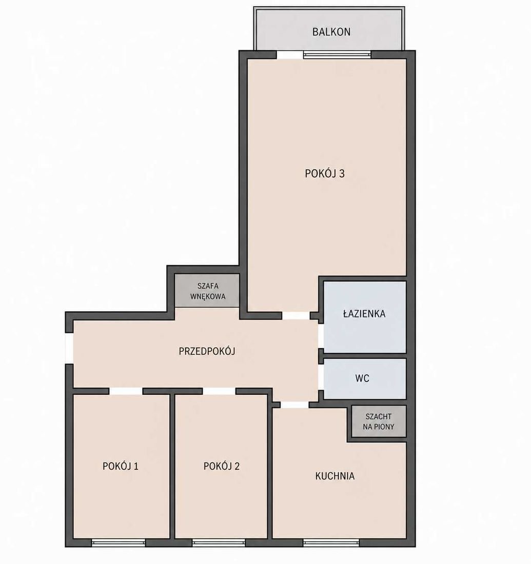 Mieszkanie trzypokojowe-pierwsze piętro-balkon-spółdzielcze-własnościowe-Osiedle Dwudziestolecia-Cieplice!