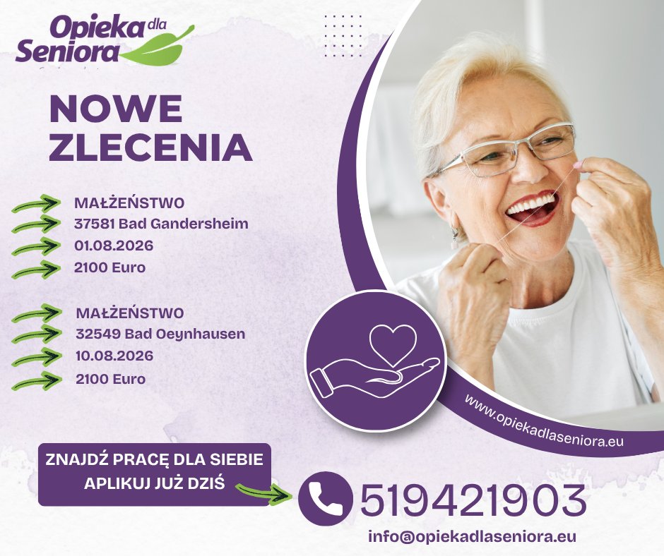 🍃Zlecenie do Małżeństwa  🏠 32549 Bad Oeynhausen/ Nadrenia Północna-Westfalia 📅Od 10.08.2026