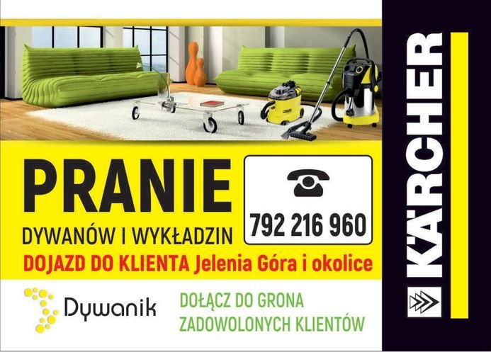 Dogłębne podciśnieniowe czyszczenie, pranie dywanów i tapicerki meblowej KARCHER