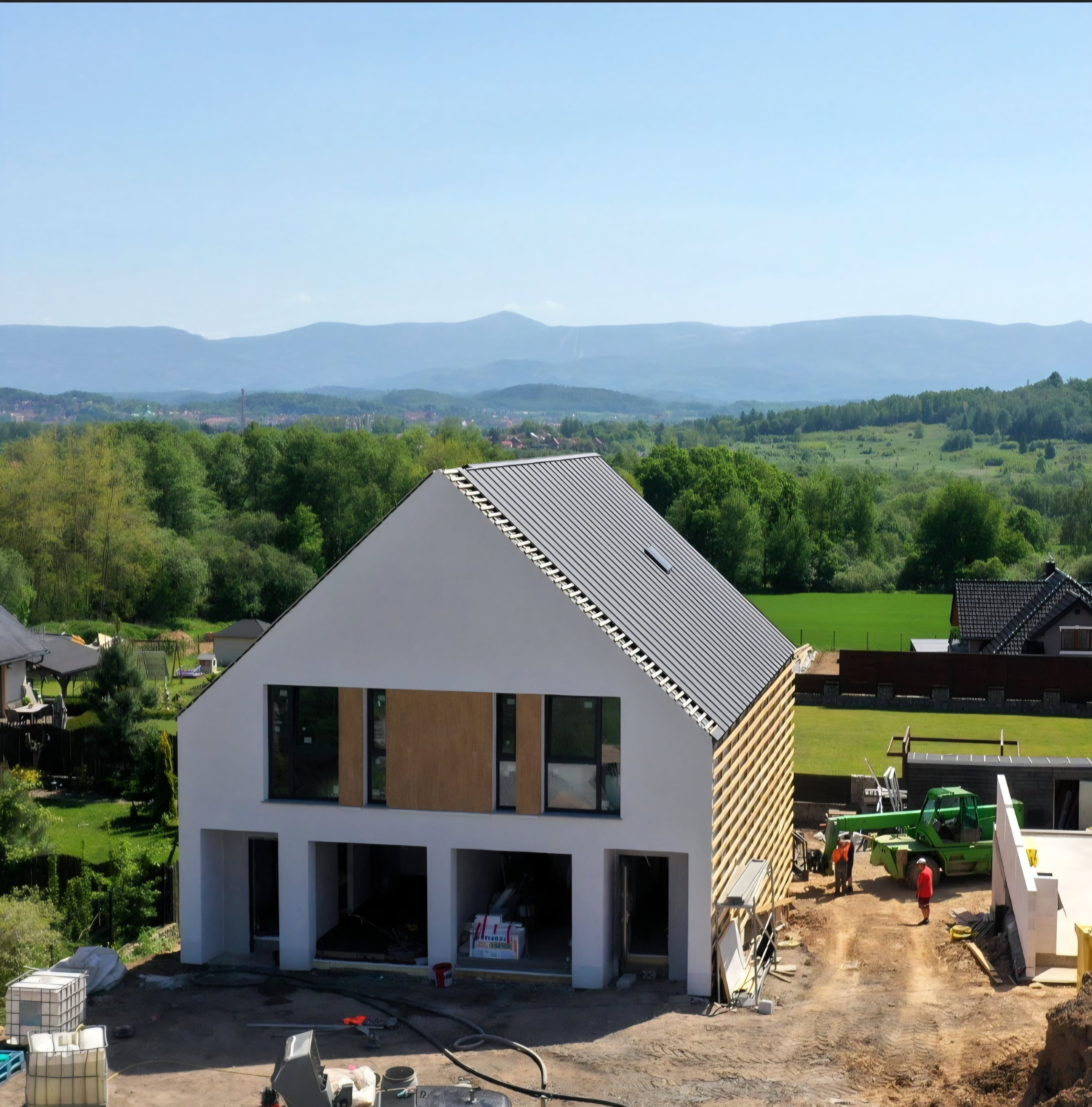 Nowy dom w zabudowie bliźniaczej w Jeżowie Sudeckim