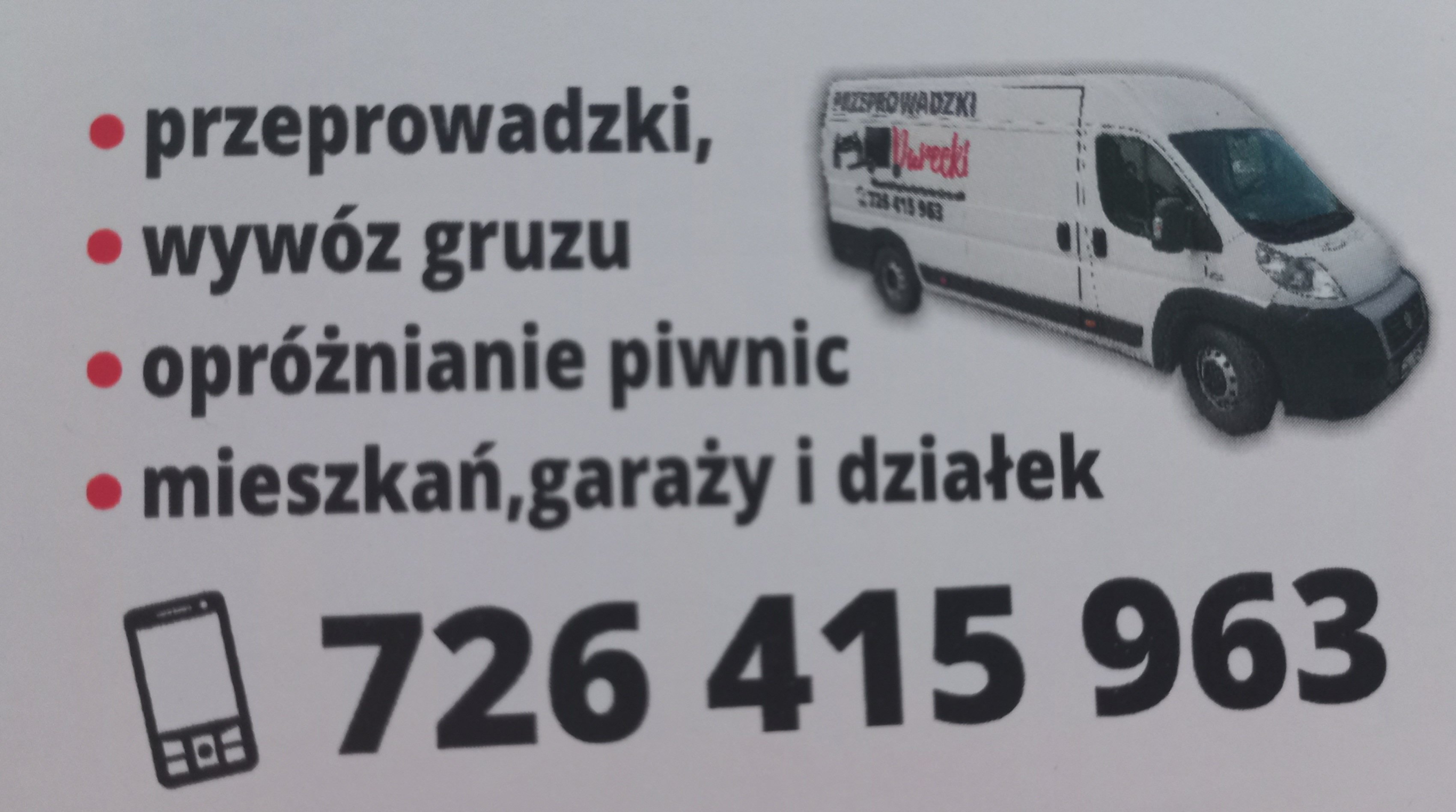 Wywóz gruzu gabarytów sprzatanie piwnic mieszkań garaży przeprowadzki