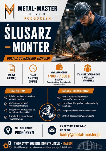 Ślusarz-monter