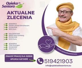🍃Oferta do Seniorki  🏠 35094 Lahntal-Sterzhausen / Hesja/ 5 km do Göttingen 📅Od 13.08.2026