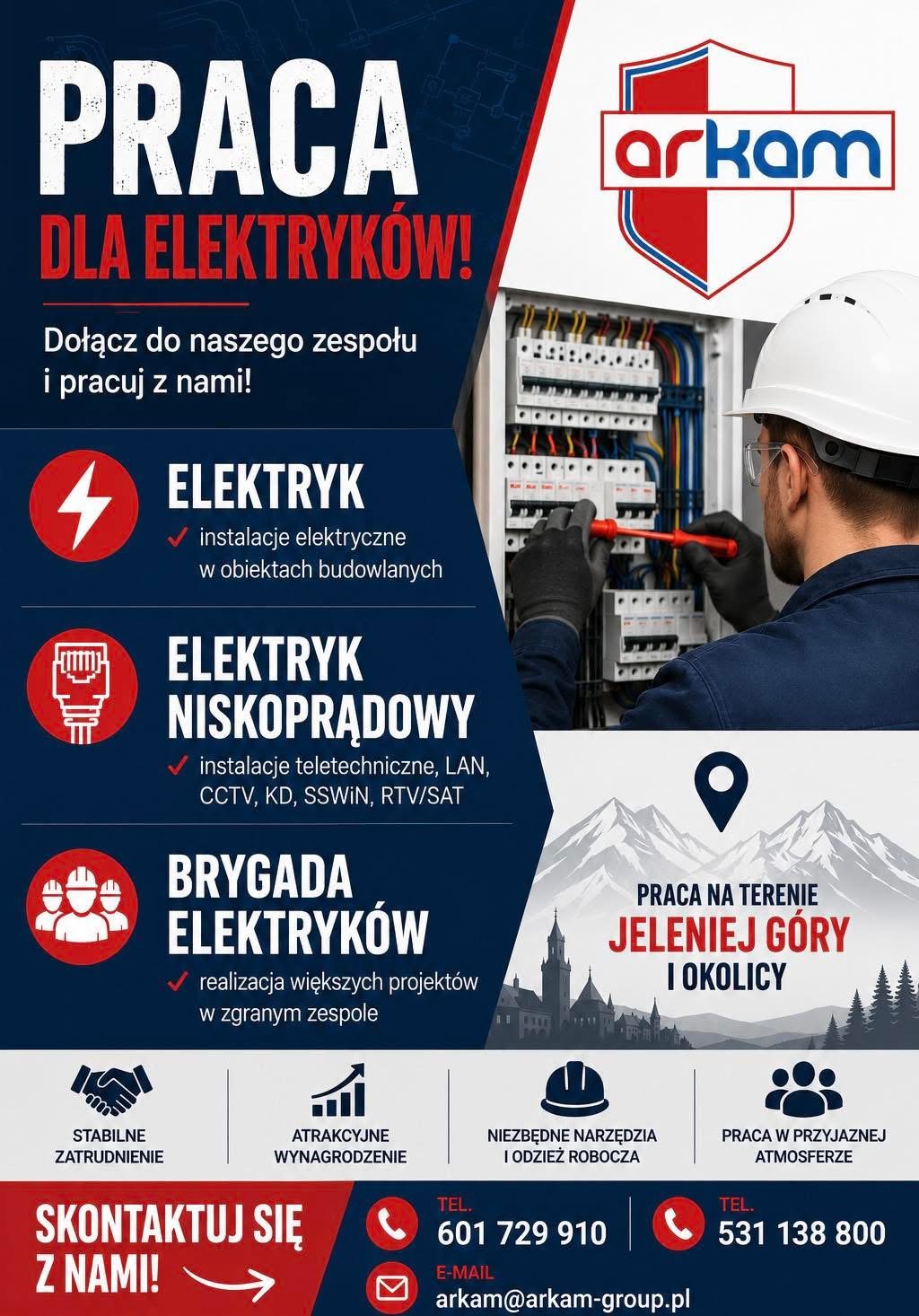 Praca dla ELEKTRYKÓW