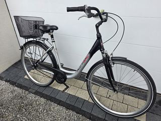 Rower miejski ALU-CITY BIKE-7 biegów SRAM S7,koła 28",rama alu,koszyczek- OKAZJA