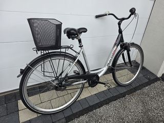 Rower miejski ALU-CITY BIKE-7 biegów SRAM S7,koła 28",rama alu,koszyczek- OKAZJA