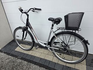 Rower miejski ALU-CITY BIKE-7 biegów SRAM S7,koła 28",rama alu,koszyczek- OKAZJA