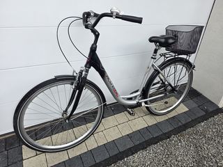 Rower miejski ALU-CITY BIKE-7 biegów SRAM S7,koła 28",rama alu,koszyczek- OKAZJA