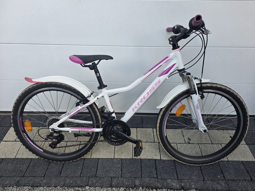 Rower górski KROSS LEA-koła 24 cali,SHIMANO,amortyzator,rama-12cali-ZADBANY