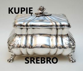 Kupię srebrne cukiernice, patery, świeczniki, biżuterię NAJLEPIEJ ZAPŁACĘ kontakt 694972047