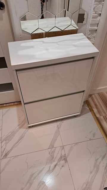 Szafka na buty wysoki połysk