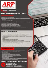 •	Specjalista ds. Obsługi Klienta Międzynarodowego z językiem niemieckim •	Specjalista ds. Kadr i Płac •	Referent ds. Kadr i Płac